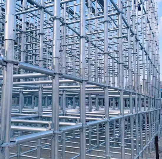 建設建築材料層 En12811 Altrad 頑丈な鋼鉄モジュラー リングロック足場